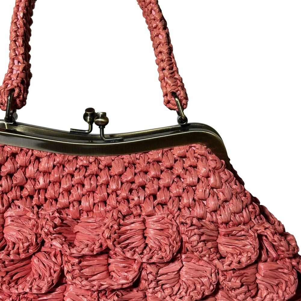 Patricia Nash Laureana Frame Scalloped Raffia Bag - Picture 3 of 7